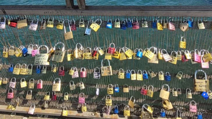Love Lock Bridge in Paris