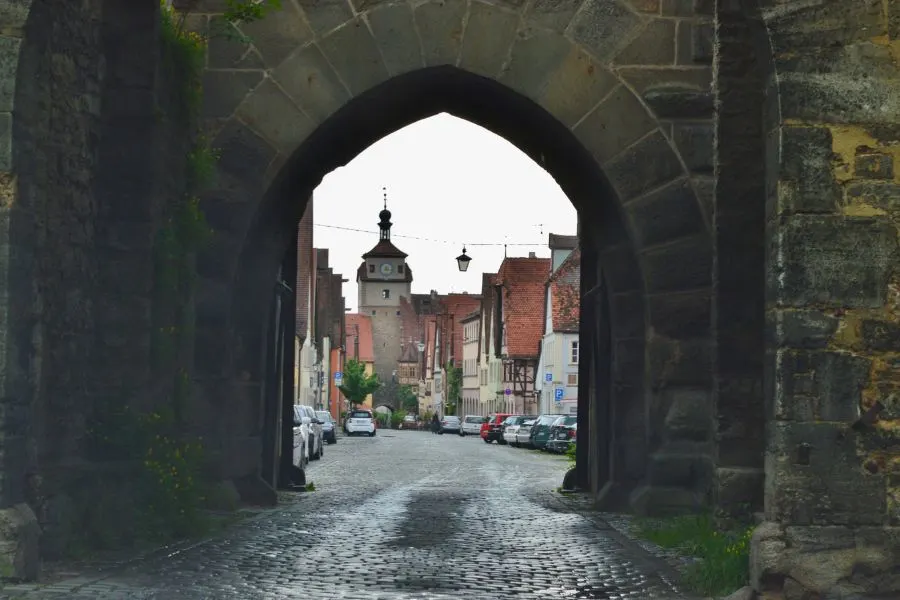 Rothenburg Germany through Tunnel