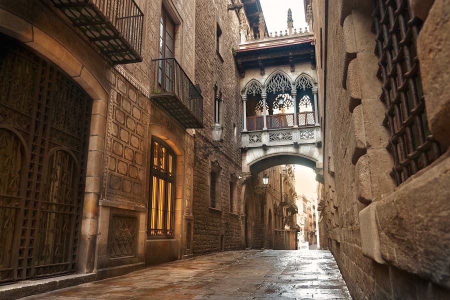 Gothic Quarter in Barcelona