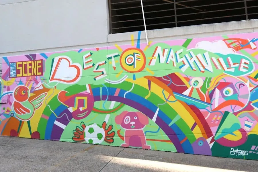 Colorful Nashville Mural