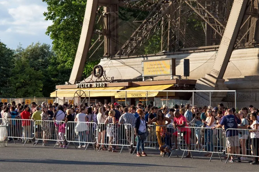 Eiffel Tower Ticket Queues