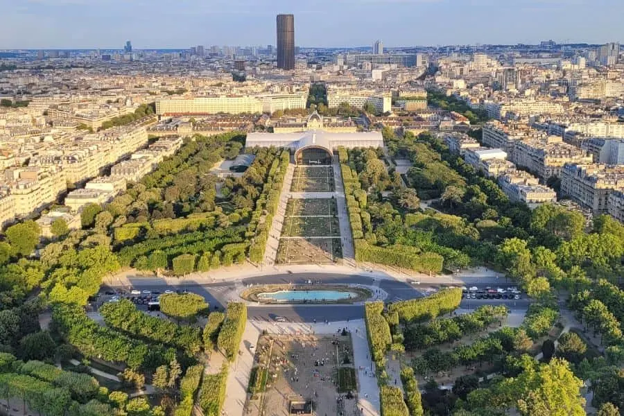 View from Level 2 Eiffel Tower