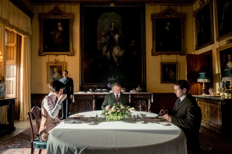 Scene from Downton Abbey Filmed in Highclere Castle