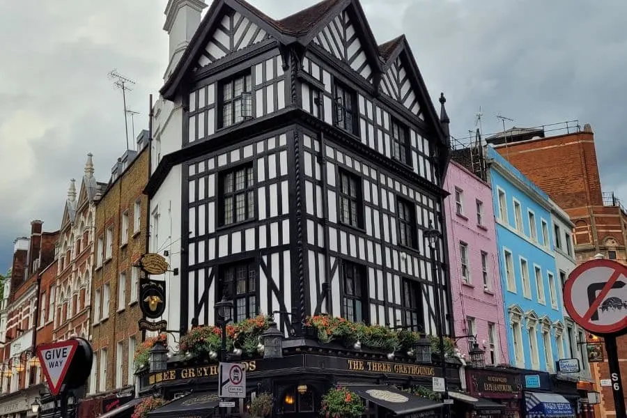 Three Greyhounds Pub in SOHO